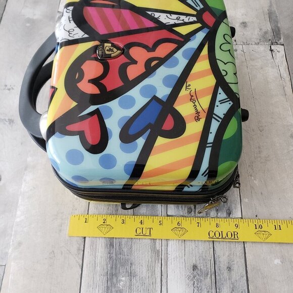 Heys USA Britto Collection Heart Hard Case Cosmetic Makeup Luggage - Picture 3 of 10